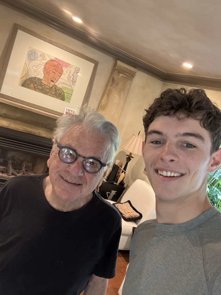 Jackson Hatch with client Jerry Satterly after a successful Sonos setup